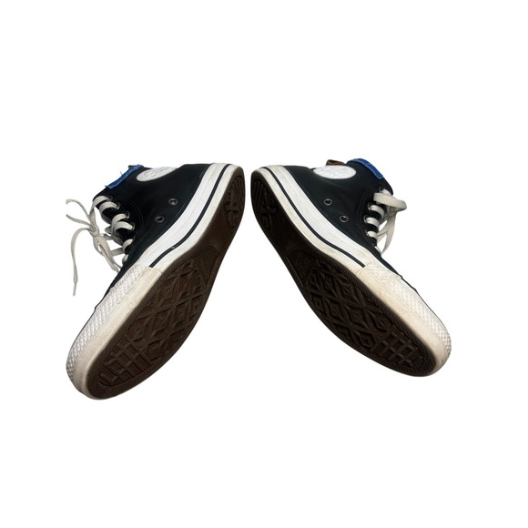 Converse All Star Leather High Top Sneakers Black Casual Shoes ‎ M 6.5 W 8.5 - Picture 5 of 8